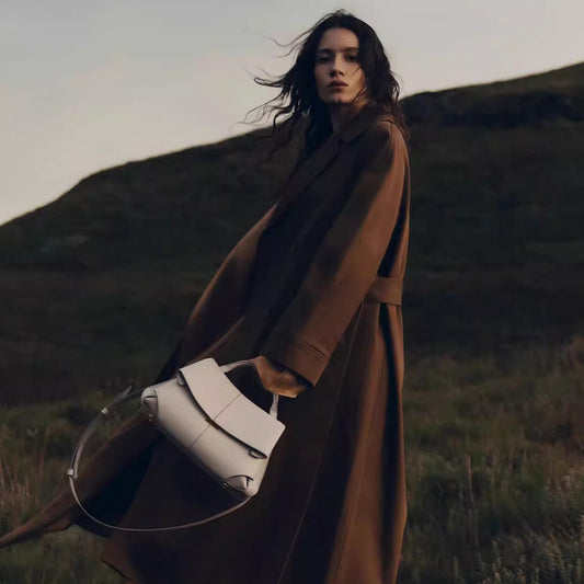 Pol�ne Paris Inspired Leather Shoulder Bag Women